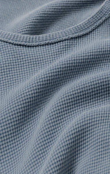 Z SUPPLY ARLET MINI THERMAL TOP MINERAL BLUE