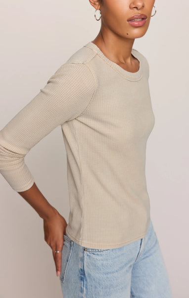 Z SUPPLY ARLET MINI THERMAL TOP SOFT ECRU