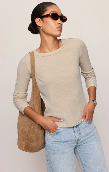 Z SUPPLY ARLET MINI THERMAL TOP SOFT ECRU