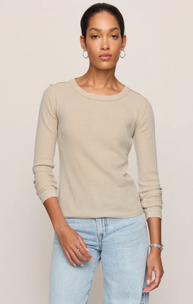Z SUPPLY ARLET MINI THERMAL TOP SOFT ECRU