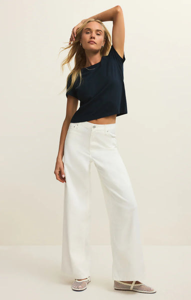 Z SUPPLY JUNIE COTTON TEE ECLIPSE
