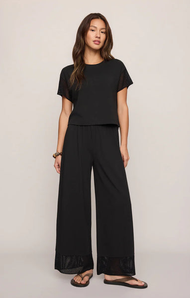 Z SUPPLY BANYAN CROCHET TOP BLACK