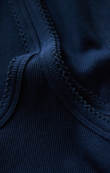 Z SUPPLY NIKO SCALLOP RIB TANK TWILIGHT BLUE