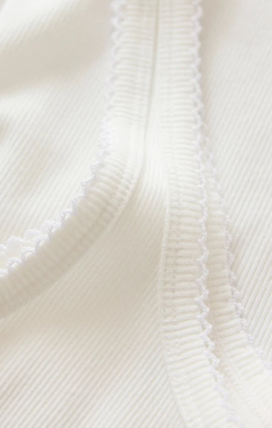Z SUPPLY NIKO SCALLOP RIB TANK WHITE