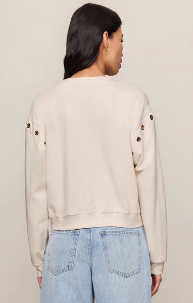 Z SUPPLY AXEL GROMMET SWEATSHIRT SANDSTONE