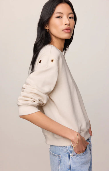 Z SUPPLY AXEL GROMMET SWEATSHIRT SANDSTONE