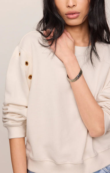 Z SUPPLY AXEL GROMMET SWEATSHIRT SANDSTONE