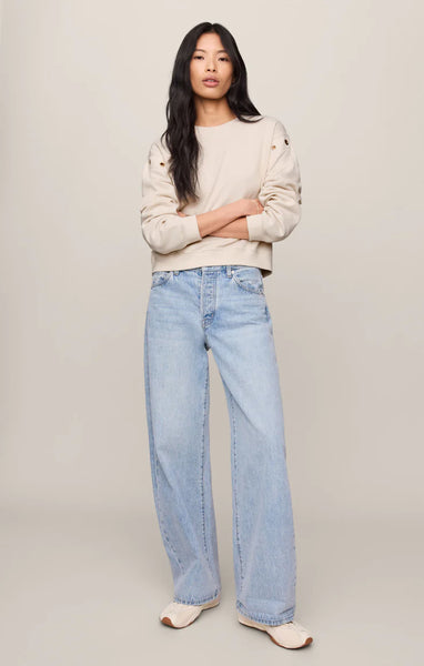 Z SUPPLY AXEL GROMMET SWEATSHIRT SANDSTONE