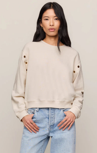Z SUPPLY AXEL GROMMET SWEATSHIRT SANDSTONE