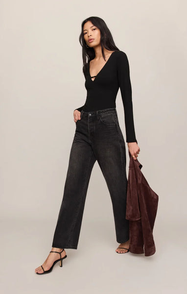 Z SUPPLY GINGER BODYSUIT BLACK
