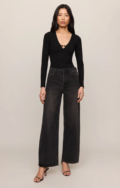 Z SUPPLY GINGER BODYSUIT BLACK