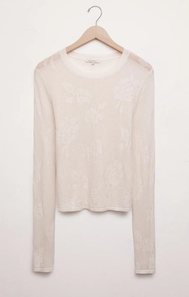 Z SUPPLY TIBI MESH SWEATER SANDSTONE