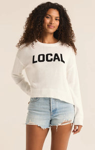 Z SUPPLY SIENNA LOCAL SWEATER WHITE