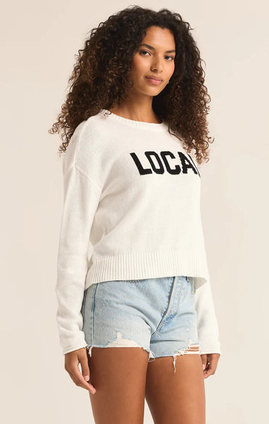 Z SUPPLY SIENNA LOCAL SWEATER WHITE