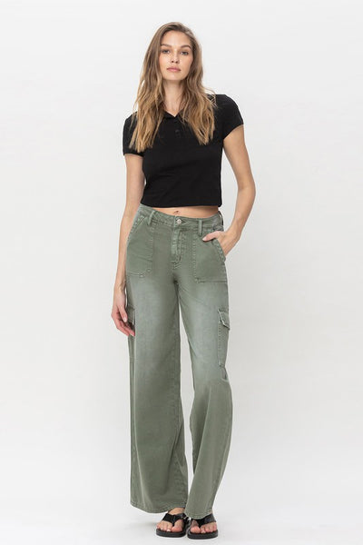 VERVET HIGH RISE UTILITY CARGO WIDE LEG