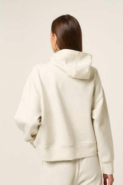 HALF ZIP PULLOVER HOODIE LT HEATHER