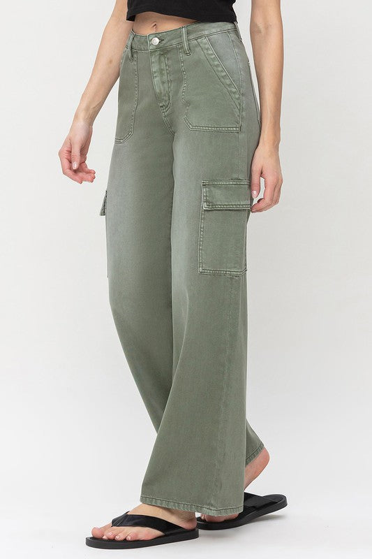 VERVET HIGH RISE UTILITY CARGO WIDE LEG