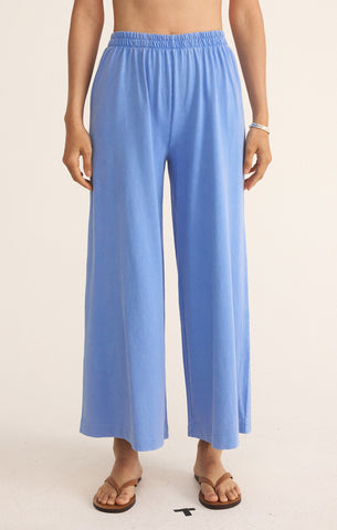 Z SUPPLY SCOUT JERSEY FLARE PANT BAY BLUE