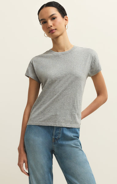 Z SUPPLY MODERN SLUB TEE CLASSIC HEATHER GREY