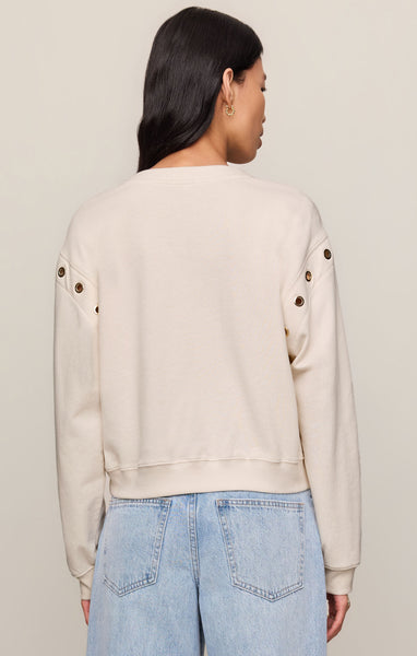 Z SUPPLY AXEL GROMMET SWEATSHIRT SANDSTONE