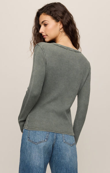 Z SUPPLY ARLET MINI THERMAL TOP MONSTERA