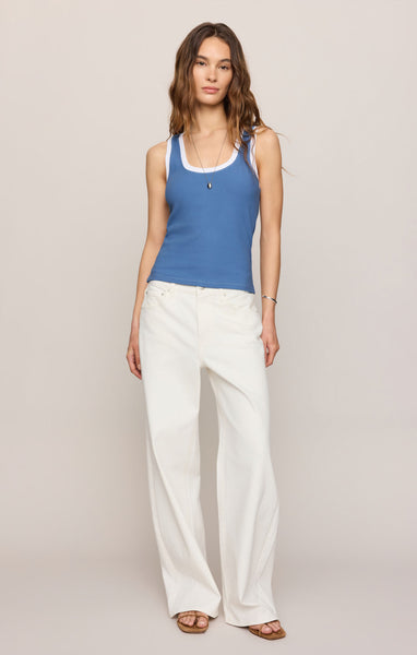 Z SUPPLY SIRENA COLORBLOCK TANK LAKE BLUE