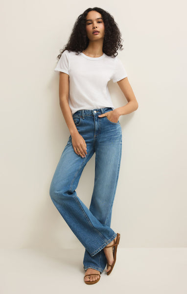 Z SUPPLY JUNIE COTTON TEE WHITE
