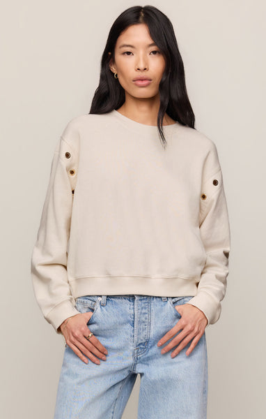 Z SUPPLY AXEL GROMMET SWEATSHIRT SANDSTONE