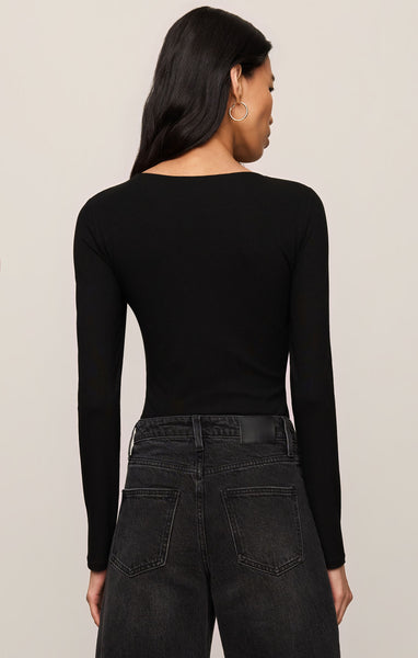 Z SUPPLY GINGER BODYSUIT BLACK