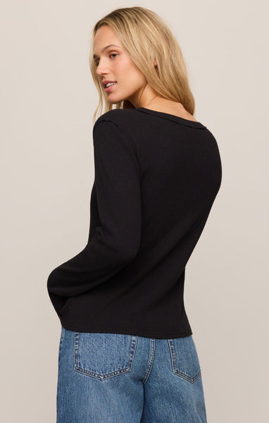 Z SUPPLY ARLET MINI THERMAL TOP BLACK