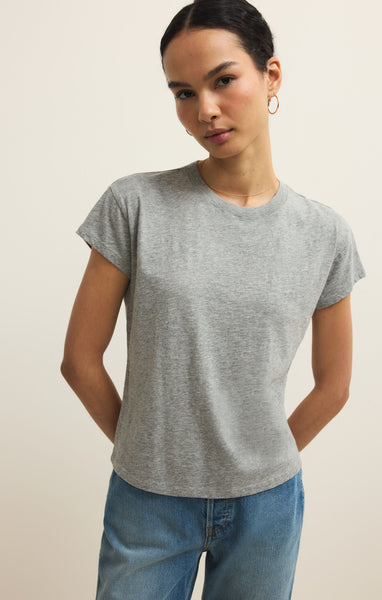 Z SUPPLY MODERN SLUB TEE CLASSIC HEATHER GREY