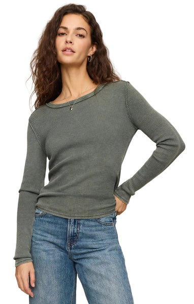 Z SUPPLY ARLET MINI THERMAL TOP MONSTERA