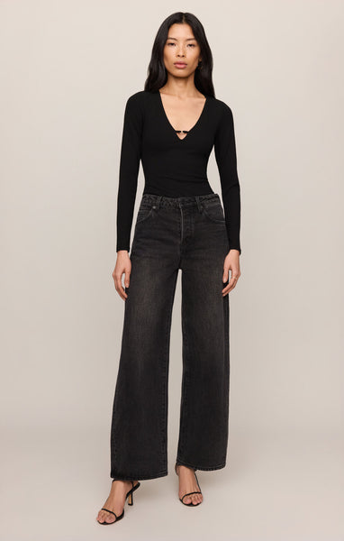 Z SUPPLY GINGER BODYSUIT BLACK