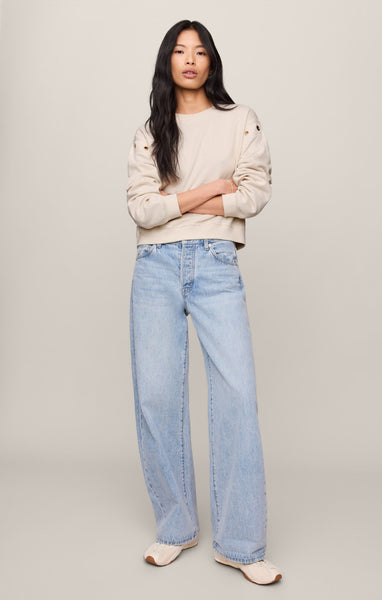 Z SUPPLY AXEL GROMMET SWEATSHIRT SANDSTONE