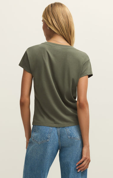 Z SUPPLY MODERN V NECK TEE TEA LEAF