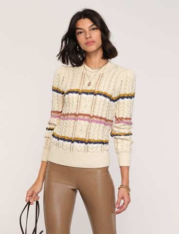 HEARTLOOM ROSSINI SWEATER ECRU FINAL SALE